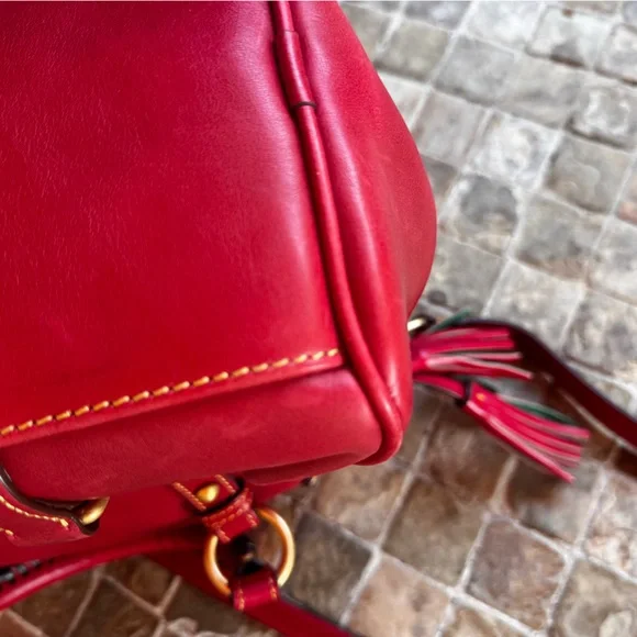 Dooney & Bourke Burgundy Leather Satchel - Picture 11 of 15